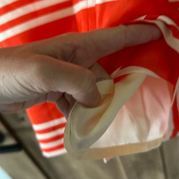 J. Crew Orange and White Dress - Picture 12 of 12